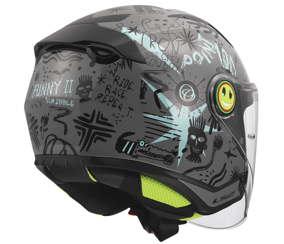 OF622 FUNNY II SCRIBBLE Grey Blue